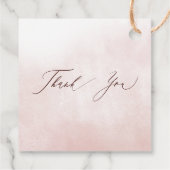 Étiquettes Cadeau Mariage de automne Floral Orange Rustique (Dos)