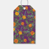 Étiquettes-cadeau Mariage de automne orange Rose violet (Dos)