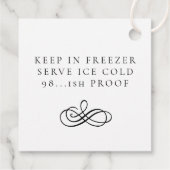 Étiquettes Cadeau Mariage de bouteille Orangecello (Dos)