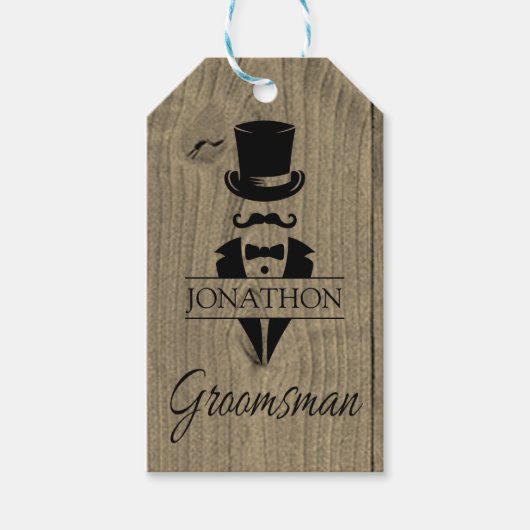 Étiquettes-cadeau Mariage de cadeaux Groomsmen (Devant)