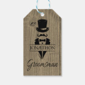 Étiquettes-cadeau Mariage de cadeaux Groomsmen (Dos)