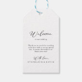 Étiquettes-cadeau Mariage de calligraphie élégant et idyllique (Devant)