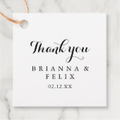 Étiquettes Cadeau Mariage de calligraphie moderne (Devant)