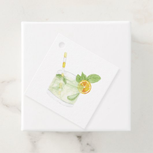 Étiquettes Cadeau Mariage de cocktails Tropical Beach (En situation)