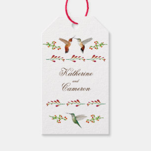 Étiquettes-cadeau Mariage de colibri