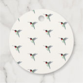 Étiquettes Cadeau Mariage de colibri (Dos)