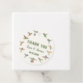 Étiquettes Cadeau Mariage de colibri (En situation)