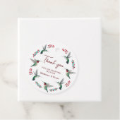 Étiquettes Cadeau Mariage de colibri (En situation)