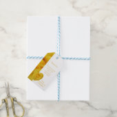 Étiquettes-cadeau Mariage de conception du coeur rose jaune (Avec de laficelle)