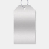 Étiquettes-cadeau Mariage de décoration en argent (Dos)