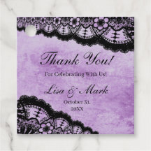 Mariage de dentelle noire gothique violet Grunge