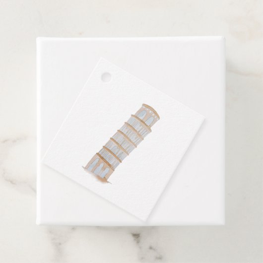 Étiquettes Cadeau Mariage de destination en Aquarelle italienne (En situation)