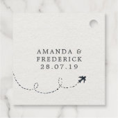 Étiquettes Cadeau Mariage de destination en Aquarelle italienne (Dos)