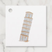 Étiquettes Cadeau Mariage de destination en Aquarelle italienne (Devant)