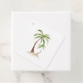 Étiquettes Cadeau Mariage de destination tropicale (En situation)