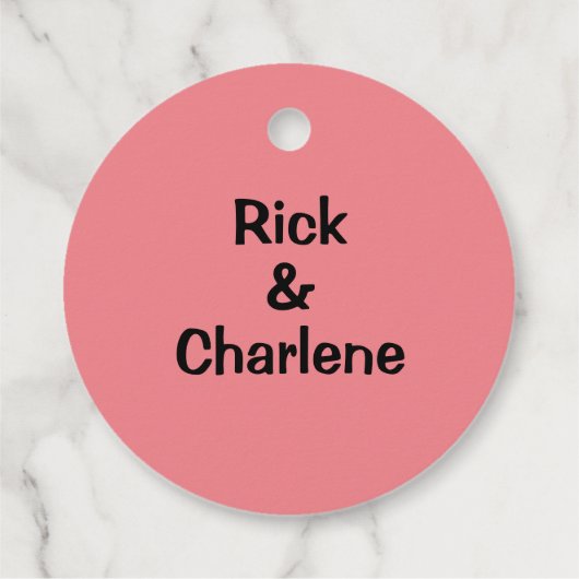 Étiquettes Cadeau Mariage de disques vinyle rock and roll (Dos)