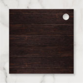 Étiquettes Cadeau Mariage de feuillage Eucalyptus à l'aquarelle rust (Dos)