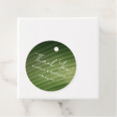 Étiquettes Cadeau Mariage de feuille de banane tropicale moderne (En situation)