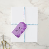 Étiquettes-cadeau Mariage de fleurs 3d violet merci (With Twine)