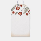 Étiquettes-cadeau Mariage de fleurs de plage tropicales (Dos)