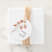 Étiquettes Cadeau Mariage de fleurs d'oranges (En situation)