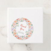 Étiquettes Cadeau Mariage de fleurs printanières (En situation)