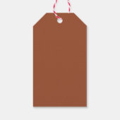 Étiquettes-cadeau Mariage de fleurs rustiques en terre cuite (Dos)