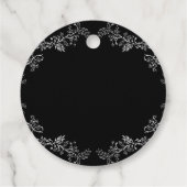 Étiquettes Cadeau Mariage de la Chine noire (Dos)