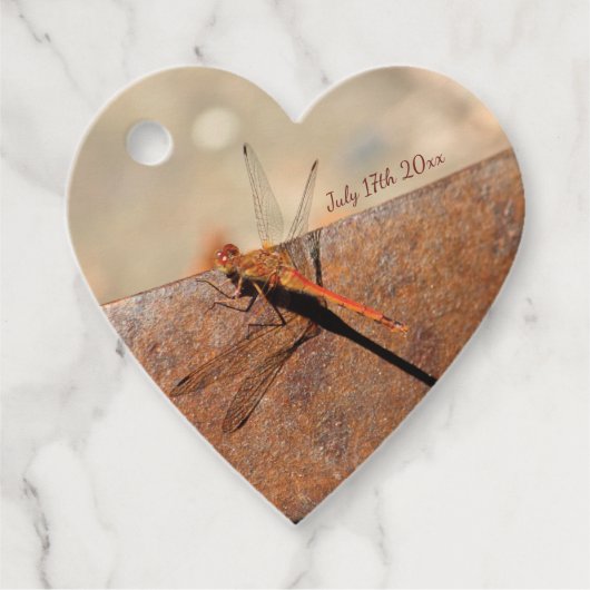 Étiquettes Cadeau Mariage de libellules fantaisie (Devant)