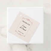 Étiquettes Cadeau Mariage de Luxe Rococo (En situation)