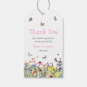 Étiquettes-cadeau Mariage de Merci coloré (Dos)