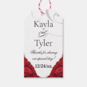 Étiquettes-cadeau Mariage de Merci Red Roses (Devant)