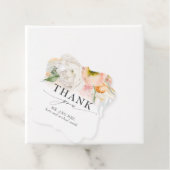 Étiquettes Cadeau Mariage de Merci rose et rose (En situation)