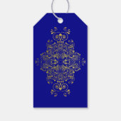 Étiquettes-cadeau Mariage de Merci stylé bleu marine (Dos)