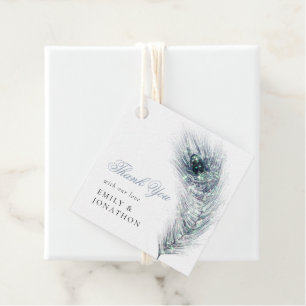 Étiquettes Cadeau Mariage de message de Merci des noms de plume Peac