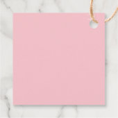 Étiquettes Cadeau Mariage de palme tropicale grâce vert foncé blanc (Dos)