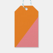 Étiquettes-cadeau Mariage de panier cadeau de bienvenue rétro orange (Dos)