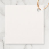 Étiquettes Cadeau Mariage de plage sur l'île tropicale (Dos)