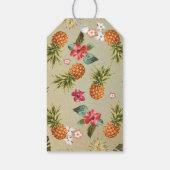 Étiquettes-cadeau mariage de plage tropicale ananas (Dos)
