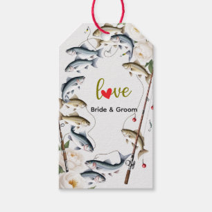 Étiquettes-cadeau Mariage de poissons sur le thème des amateurs de p