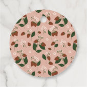 Étiquettes Cadeau Mariage de Printemps aux Fraises (Dos)