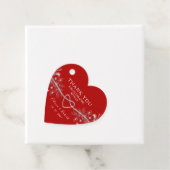 Étiquettes Cadeau Mariage de Red Heart (En situation)