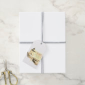 Étiquettes-cadeau Mariage de script Chic Gold Watercolor (Avec de la ficelle)