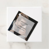 Étiquettes Cadeau Mariage de script de superposition photo simple et (En situation)