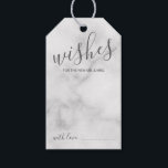 Étiquettes-cadeau Mariage de script moderne Conseils et souhaits Mar<br><div class="desc">Ajoutez une touche personnelle à votre mariage avec un conseil de mariage de script moderne et une carte d'étiquette de voeux. Cette carte de conseil comporte le titre 'Wives' en gris style de police de script moderne et des détails dans le style de police sans serif moderne sur l'arrière -...</div>