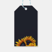 Étiquettes-cadeau Mariage de tournesols rustiques modernes photo enr (Dos)