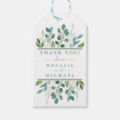 Étiquettes-cadeau Mariage de verdure botanique (Devant)