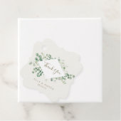 Étiquettes Cadeau mariage de verdure eucalyptus (En situation)