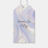 Étiquettes-cadeau Mariage de verre doré Lavender (Devant)