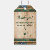Étiquettes-cadeau Mariage de vignoble chic moderne (Devant)